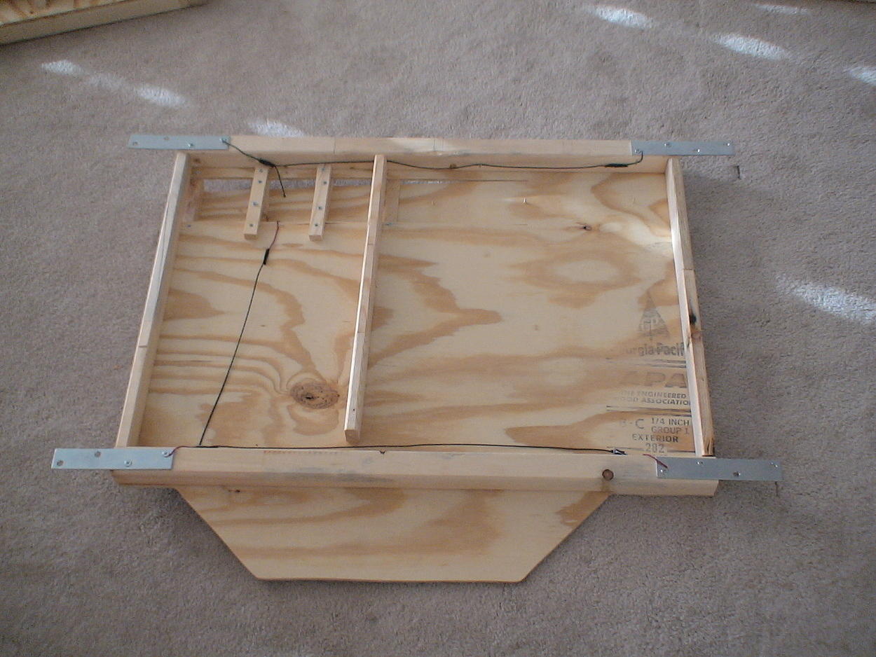 Shows underside of center piece.