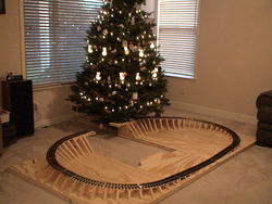 Train table slid into prepped position